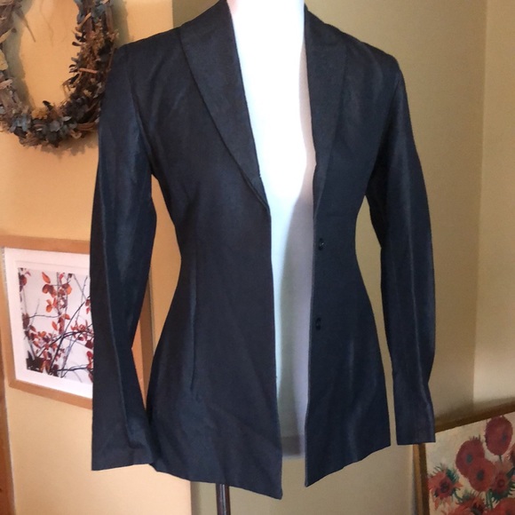 ANTEPRIMA Milano Size 38 LongLine Hidden-Button Classic Blazer Career $380 NEW - Picture 4 of 16